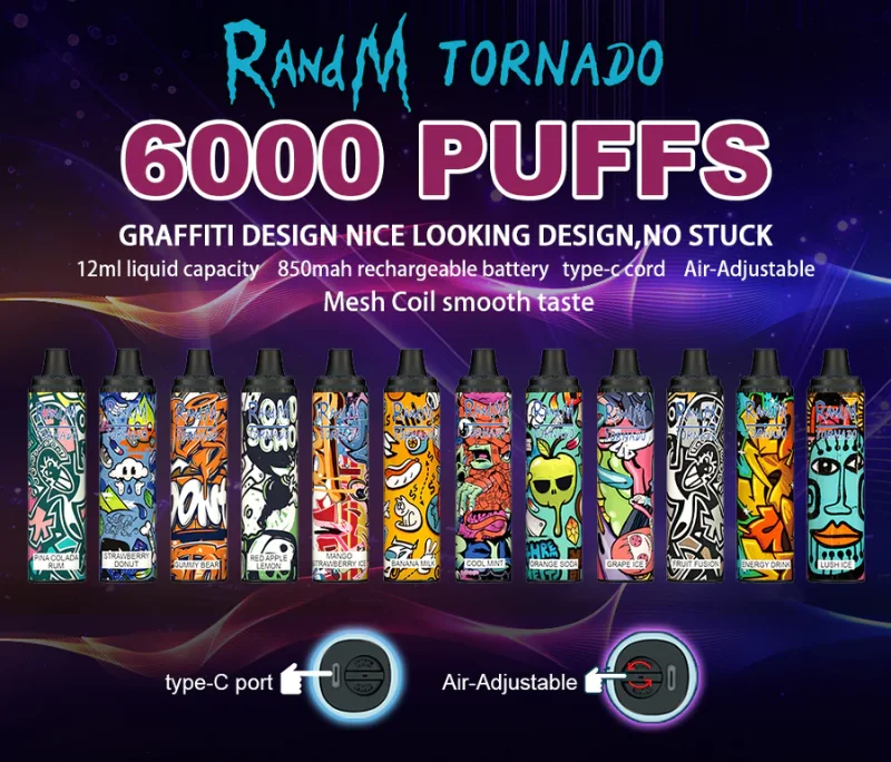 RandM Tornado Airflow Control Disposable Vape Pod Device